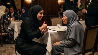 نادلة بسيطة تخدم امرأة صمّاء في مطعم فاخر… وبعد دقائق يكتشف الجميع أنها والدة ملياردير!