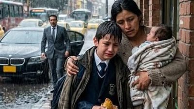 قصة جديدة رجل ثري وجد ابنه تحت المطر… لكن ما اكتشفه غيّر حياته للأبد